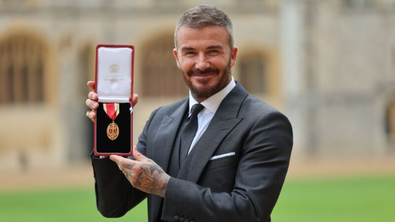 Sir David Beckham receives knighthood at Windsor Castle