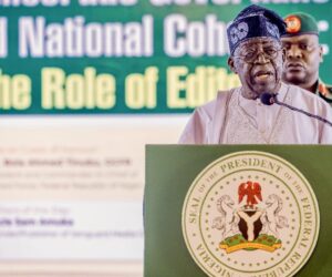 Tinubu to editors: Use criticism to build, not destroy Nigeria