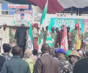 PDP convention kicks off as Bala Mohammed, Dauda Lawal, Fintiri arrive venue