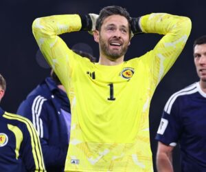 ‘Emotional’ Scotland GK Gordon makes first World Cup aged 42