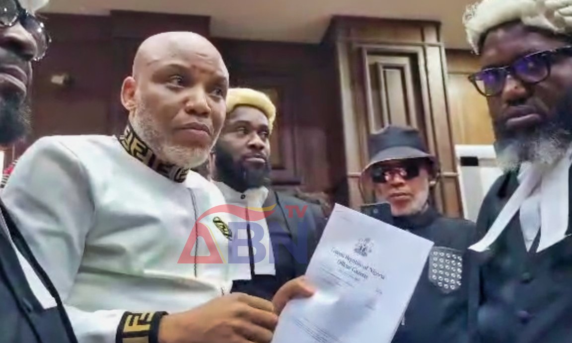 Nnamdi Kanu Files Criminal Complaint Against DSS Witnesses Ahead Of Terrorism Case Judgment – Arise News