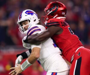 Bills’ Josh Allen roughed up, sacked 8 times in loss to Texans