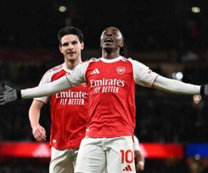 Arsenal go six points clear after Eze hat-trick sinks Spurs