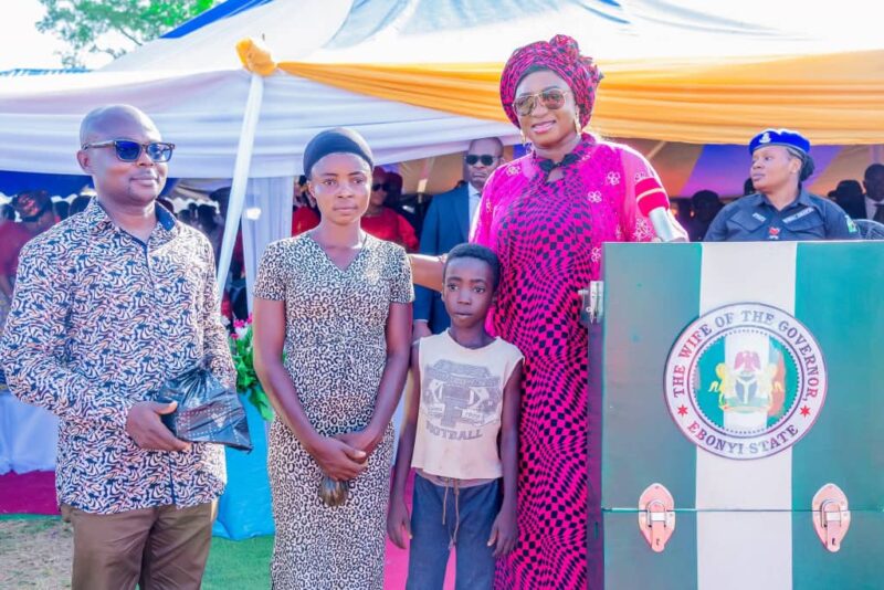 Ebonyi first lady gifts boy, mother N1m, house