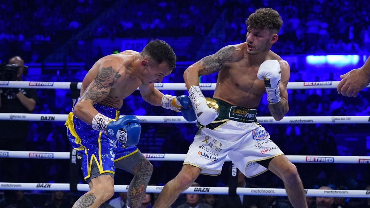 Leigh Wood, Josh Warrington clash in heated face-off