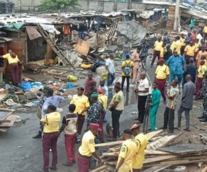 LASG Clears 200 Illegal Shanties, Uncovers Dummy Gun Under Costain Bridge