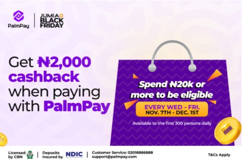 Don’t Just Shop This Black Friday, Get Rewarded with PalmPay & Jumia!