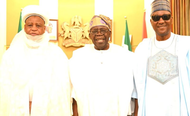 Tinubu Hosts Sultan, Speaker Abbas in Closed-Door Talks at State House