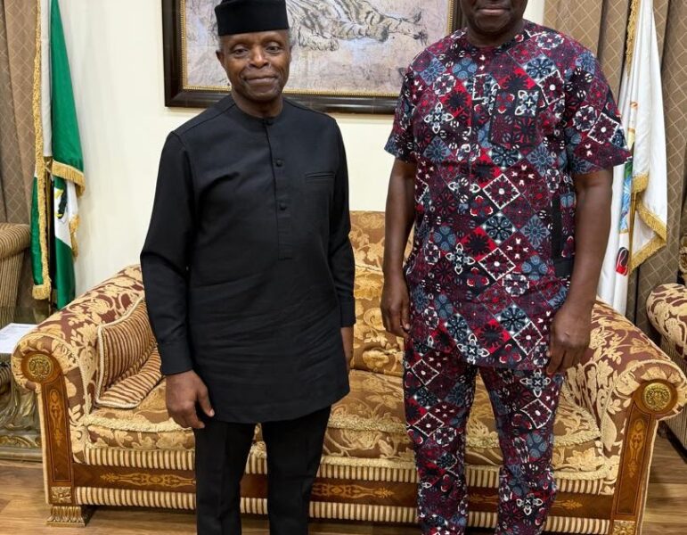 Osinbajo Visits Fayose in Lagos Ahead of 65th Birthday