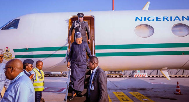 VP Shettima Returns To Abuja After COP30