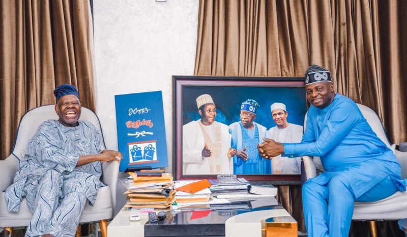 Yilwatda Holds Strategic Consultations with APC Chieftain, Bisi Akande