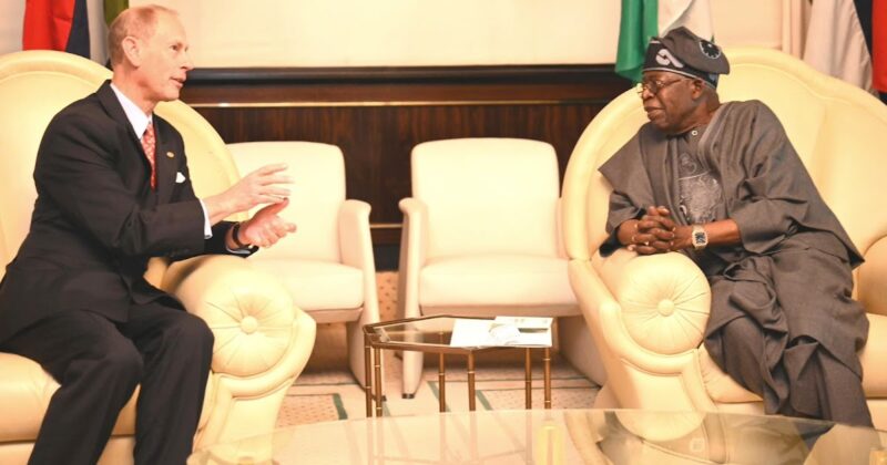 Prince Edward, Duke of Edinburgh, Visits President Tinubu at Aso Rock