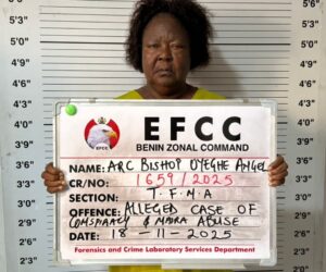 EFCC Nabs Female Archbishop After Church Members Sprayed Naira Notes On Cow
