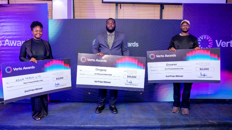 DingPay, AquaTrack, Growwr win $15,000 prize at Verto awards for early startups