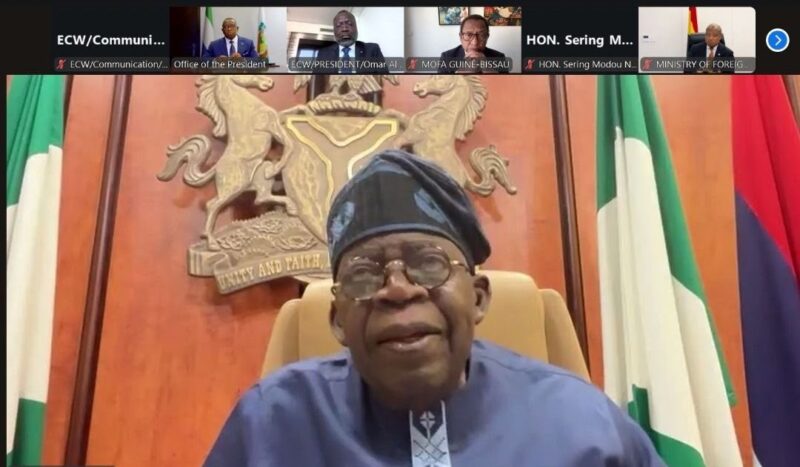 Tinubu Joins ECOWAS Virtual Summit on Guinea-Bissau Coup Crisis