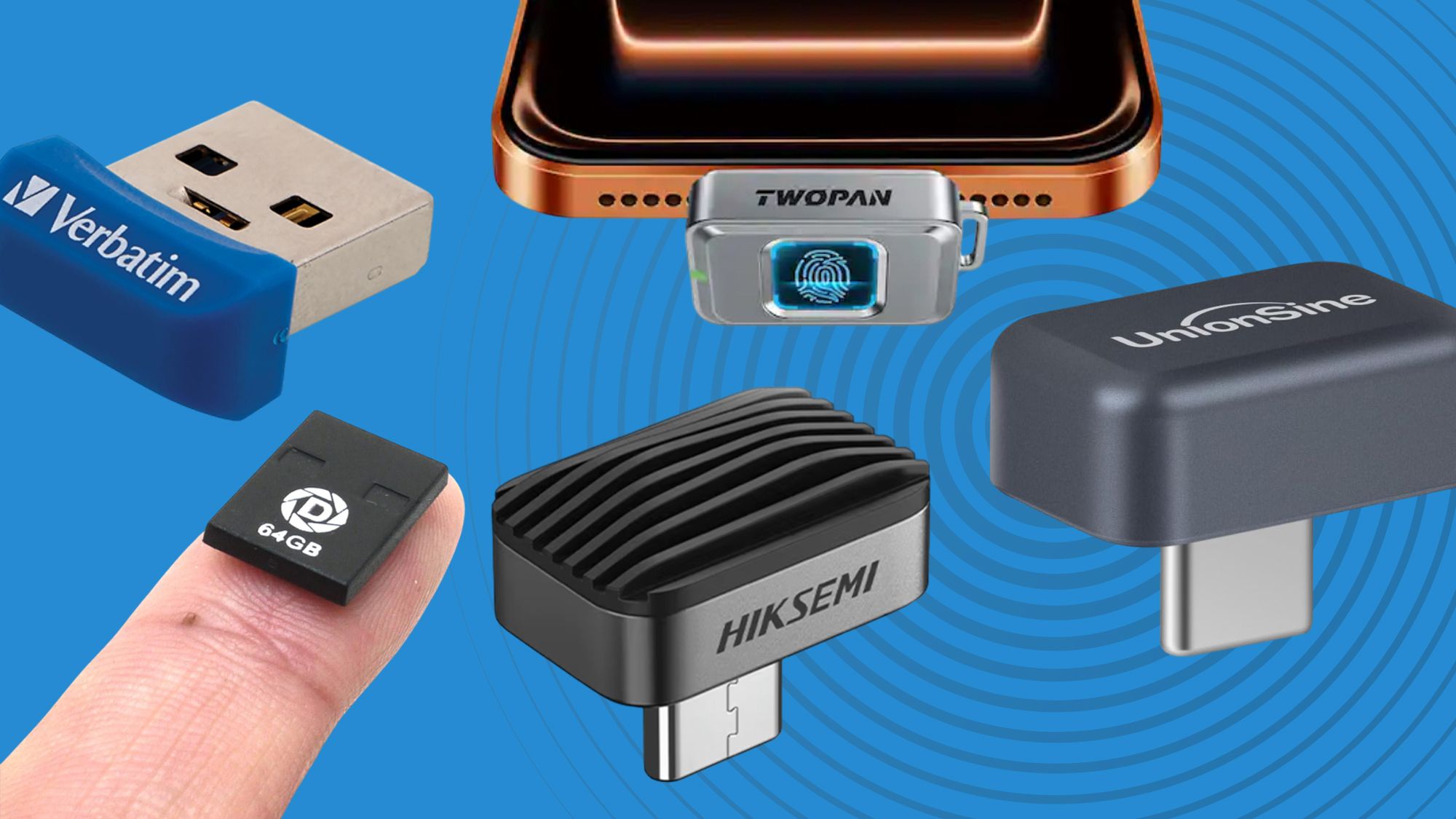 These tiny USB Flash Drives can be plugged in your MacBook Pro laptop and forgotten about