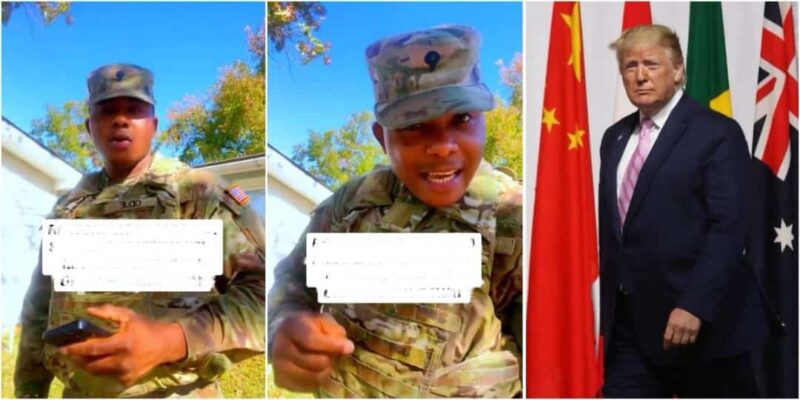 “Grab this opportunity” – US-based Nigerian soldier lists 5 reasons Nigerians should say ‘yes’ to Trump’s offer