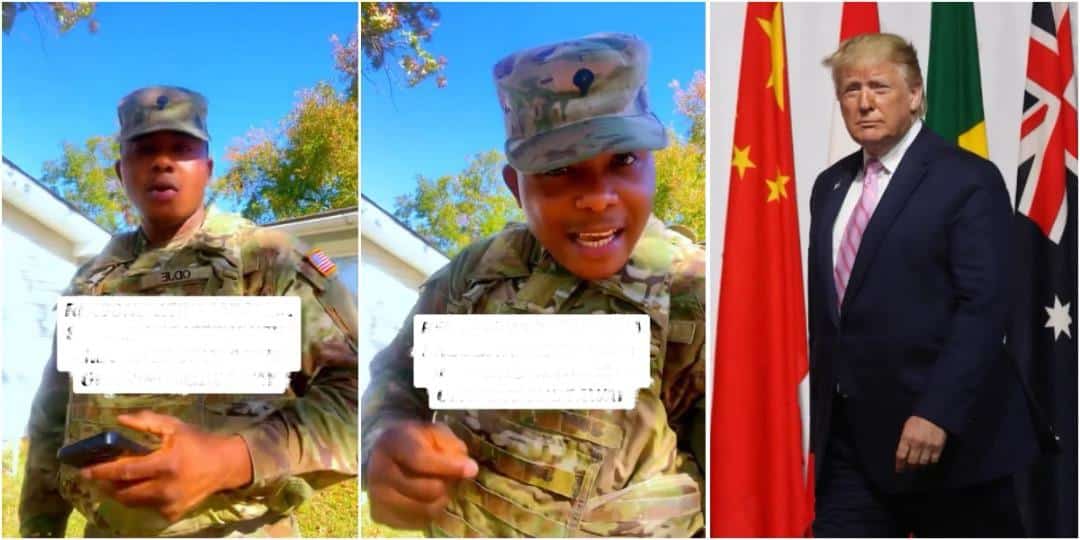 “Grab this opportunity” – US-based Nigerian soldier lists 5 reasons Nigerians should say ‘yes’ to Trump’s offer