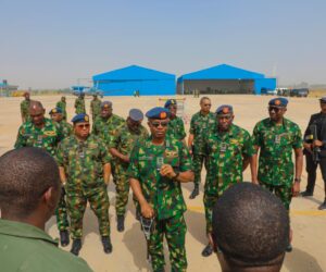 CAS visits troops, vows to hunt down terrorists, protect Nigerians