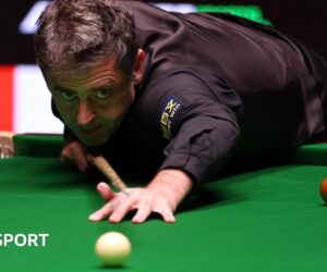 Ronnie O’Sullivan beats Allan Taylor 6-5 in International Championship first round