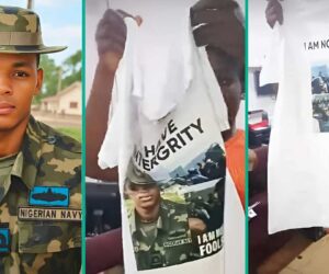 Lady Prints Yerima vs. Wike Viral Scene on T-Shirt, Video Goes Viral: “I’m Not a Fool, Sir”