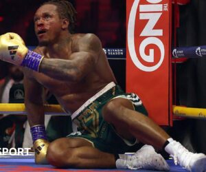 Benavidez vs Yarde: Bloodied Briton stopped in seventh of world-title challenge