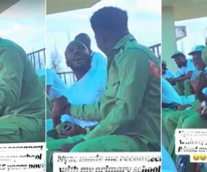 Moment Corps member meets Primary school classmate after 15 years at NYSC camp