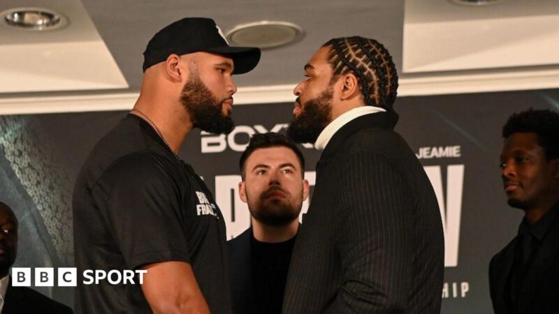 Clarke vs TKV: Frazer Clarke and Jeamie TKV argue before face-off