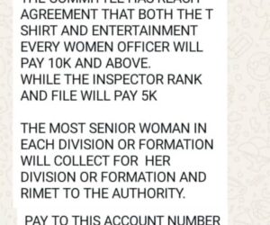EXCLUSIVE: Female Police Officers In Enugu Forced To Pay N5,000–N10,000 For 70th Nigerian Women Police Anniversary, Threatened With Transfers
