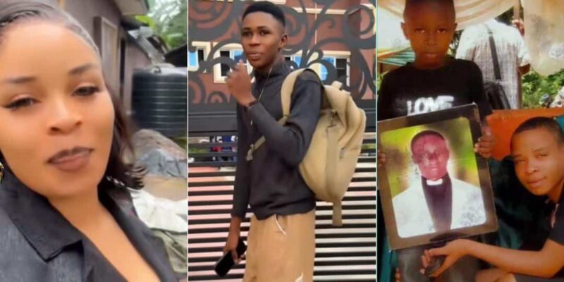 Tears as lady finally finds long-lost brother after 12 years of searching