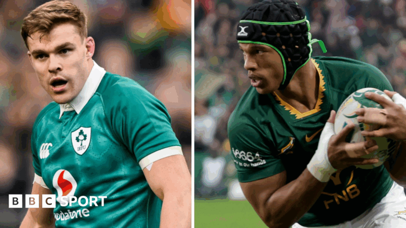 Ireland v South Africa: Irish make four changes as Springboks recall big guns