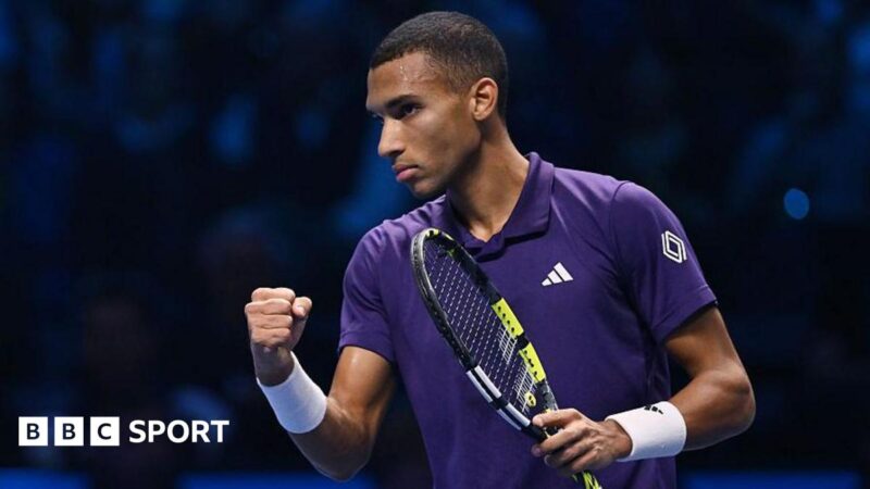 ATP Finals: Auger-Aliassime beats Zverev to set up Alcaraz semi, Sinner maintains 100% record