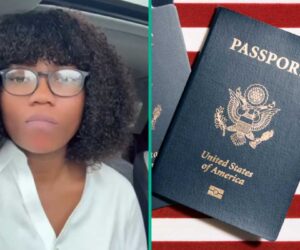 Lady Who Married Oyinbo Man Rejoices As She Becomes Citizen of America
