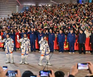 China sends youngest astronaut and mice to space station