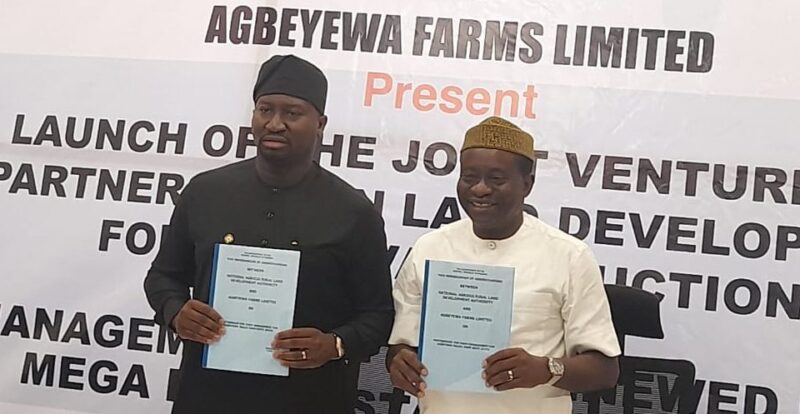 NALDA, Agbeyewa Farms Sign Deal On Clearing Of 5,000 Hectares Of Cassava Land