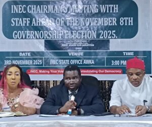 Anambra guber poll: No room for logistics failure, Amupitan warns staff