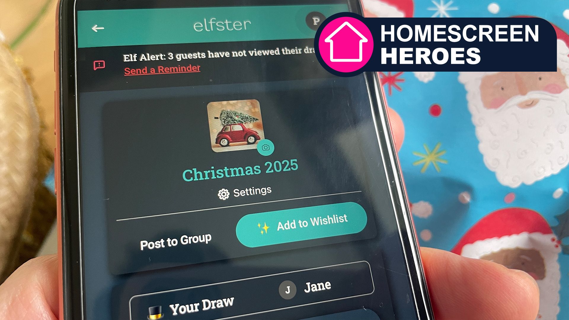 I can finally relax! The app that took the stress out of my Secret Santa experience