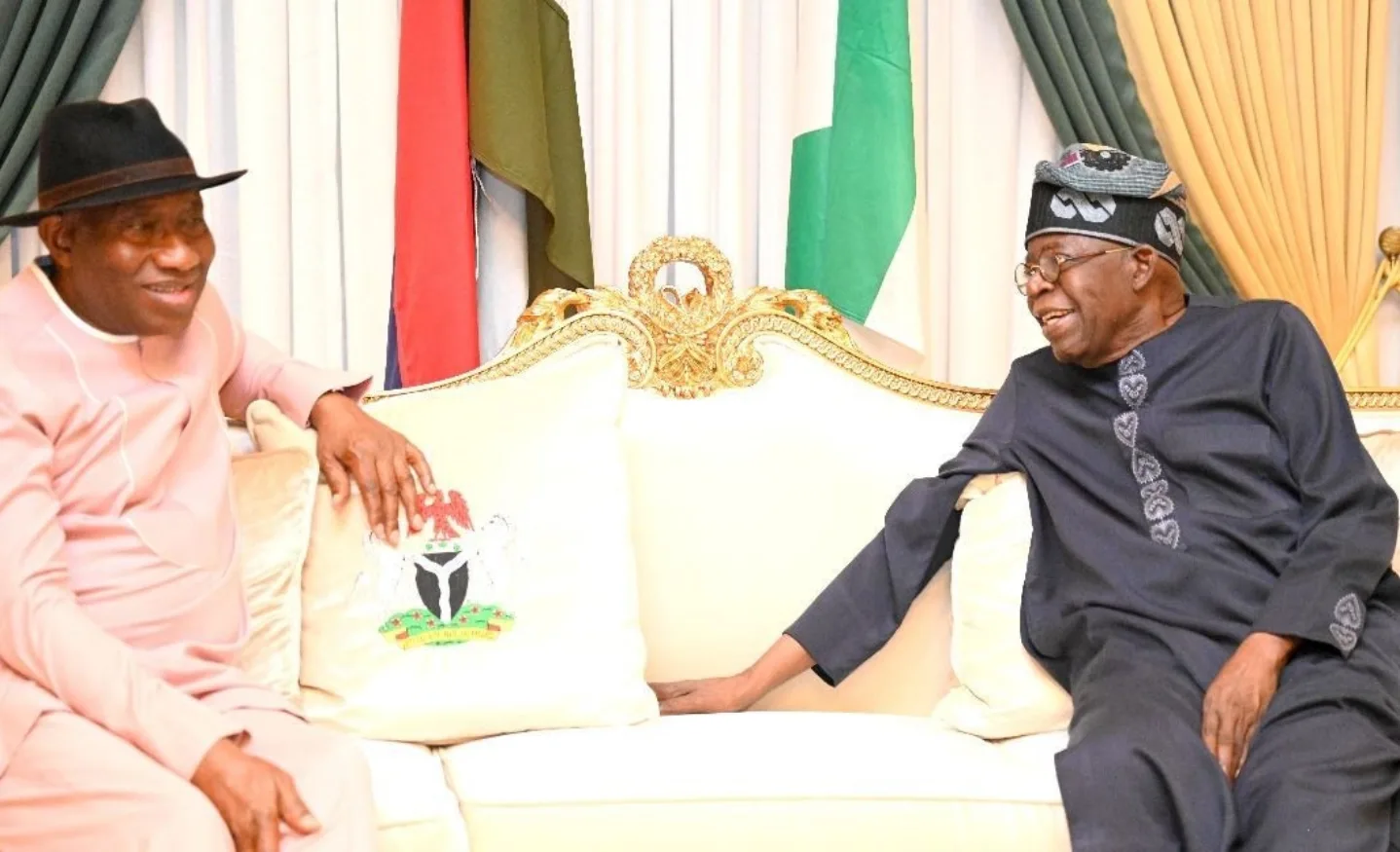 Goodluck Jonathan visits Aso Rock to brief President Tinubu on Guinea-Bissau political situation