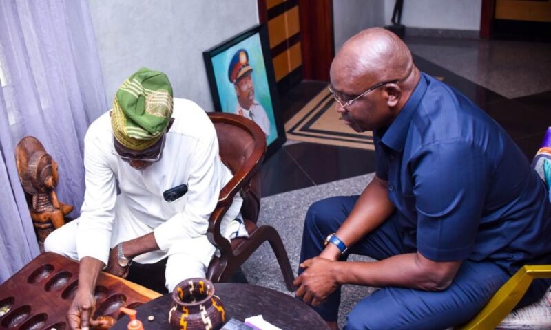 Fayose Visits Obasanjo In Ogun (Photos)