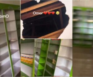 Pharmacy owner in tears as thieves break in, wipe out entire shop