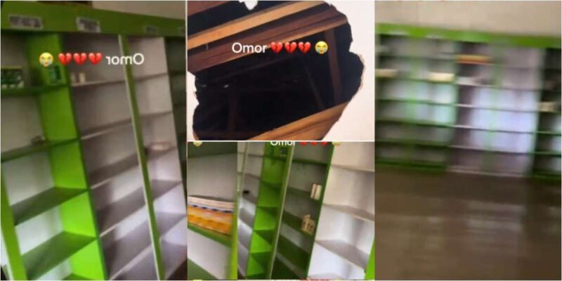 Pharmacy owner in tears as thieves break in, wipe out entire shop