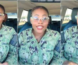 Nigerian lady in US Army goes viral, says she wants ‘Ezigbote Oha Soup’ if sent to Nigeria