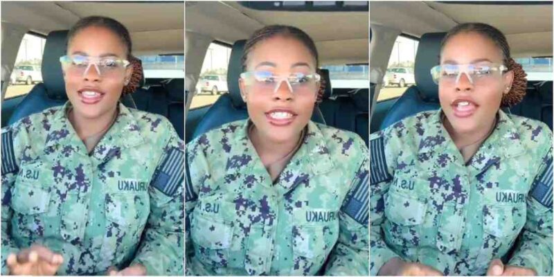 Nigerian lady in US Army goes viral, says she wants ‘Ezigbote Oha Soup’ if sent to Nigeria