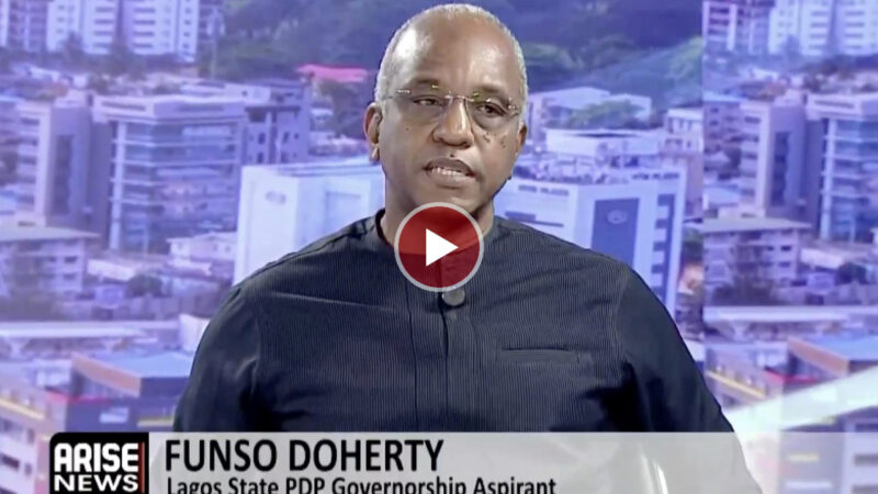 Funso Doherty Defends PDP’s Relevance Amid Internal Crisis – Arise News