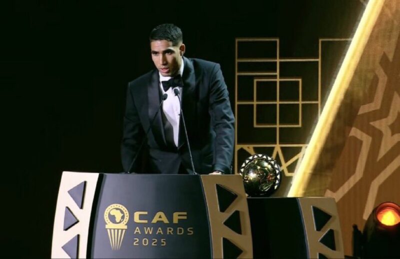 Morocco’s Achraf Hakimi beats Osimhen and Salah to win African Player of the Year AwardÂ forÂ 2025