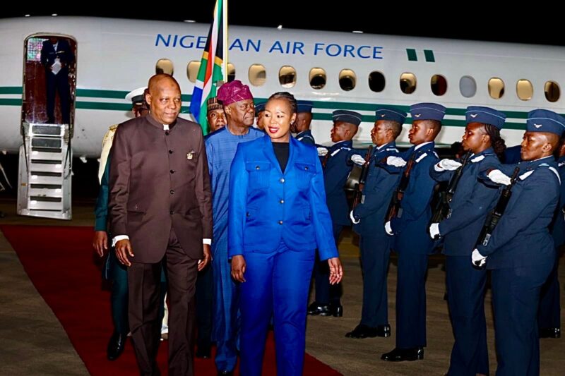 Shettima arrives in South Africa For G20 Summit