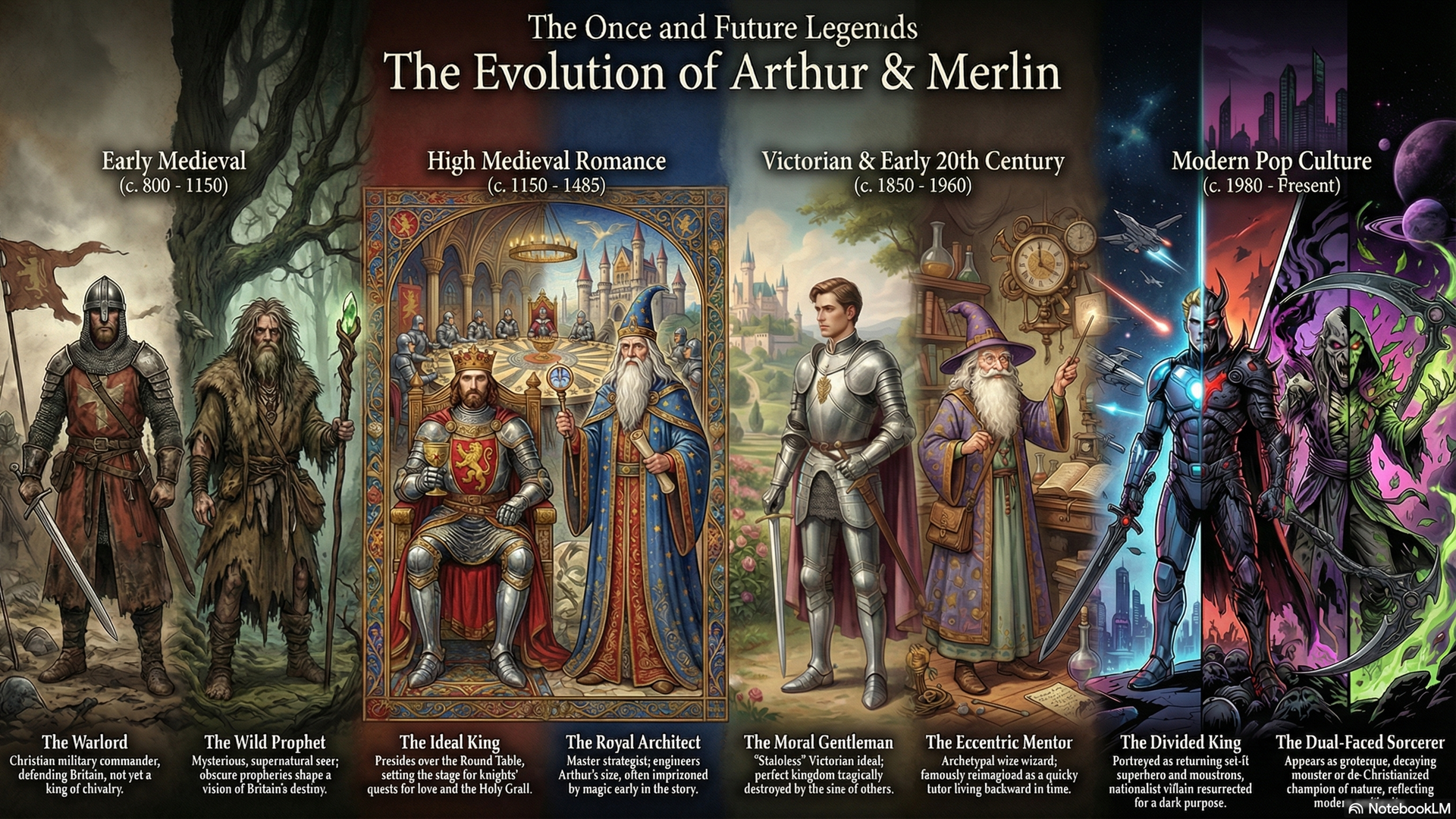 Nano Banana Pro cast a design spell in NotebookLM to explore the legend of Camelot