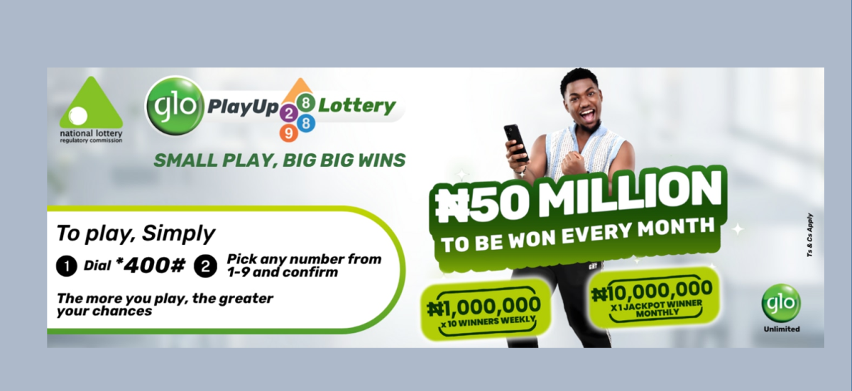 *400#: Globacom Rolls Out ‘Glo Play Up’ Lottery with Millions in Cash Prizes | Tech | Business