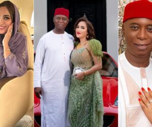 Ned Nwoko’s Moroccan wife speaks amid his clash with Regina Daniels