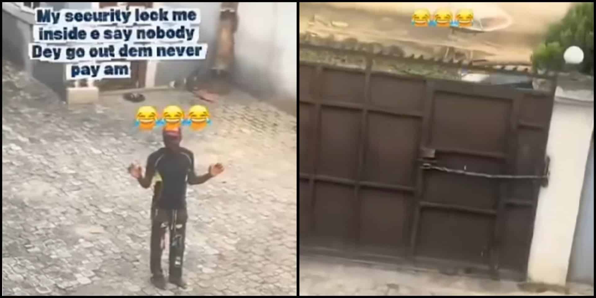 Wahala as security man locks tenants over salary delay